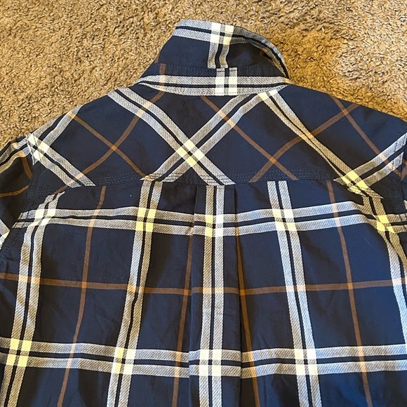 NWT Carhartt Women's Blue Nights Fairview Plaid Long Sleeve Shirt Size S Button - Picture 5 of 9